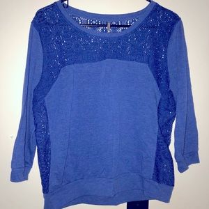 Tresics half sleeve shirt with see through design